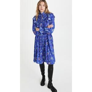 Andersson Bell Flower Bear Print‎ Ruffle Dress Size XS